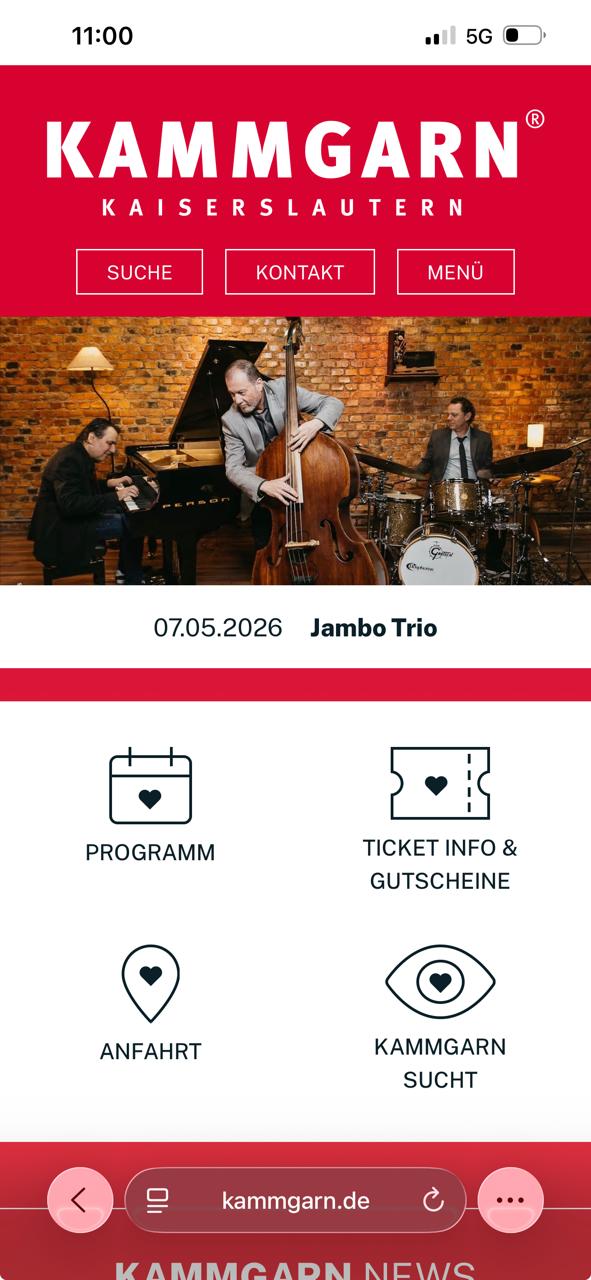 Photo — Jambo Trio European Tour — 07 — Kaiserslautern — Kammgarn — WhatsApp Image 2026 05 07 at 10.59.24